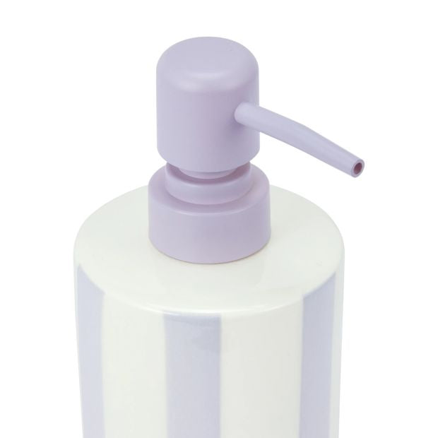 Stripe Soap Dispenser, Lilac - Anko
