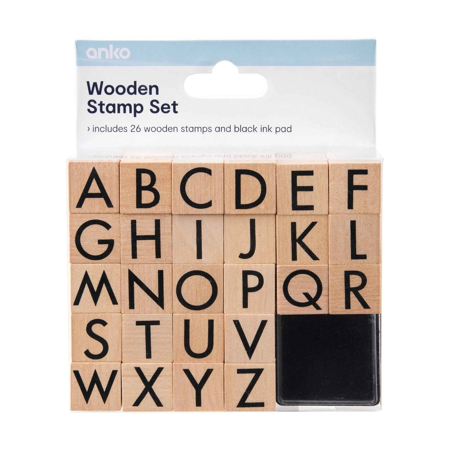 Wooden Stamp Set - Alphabet, Large