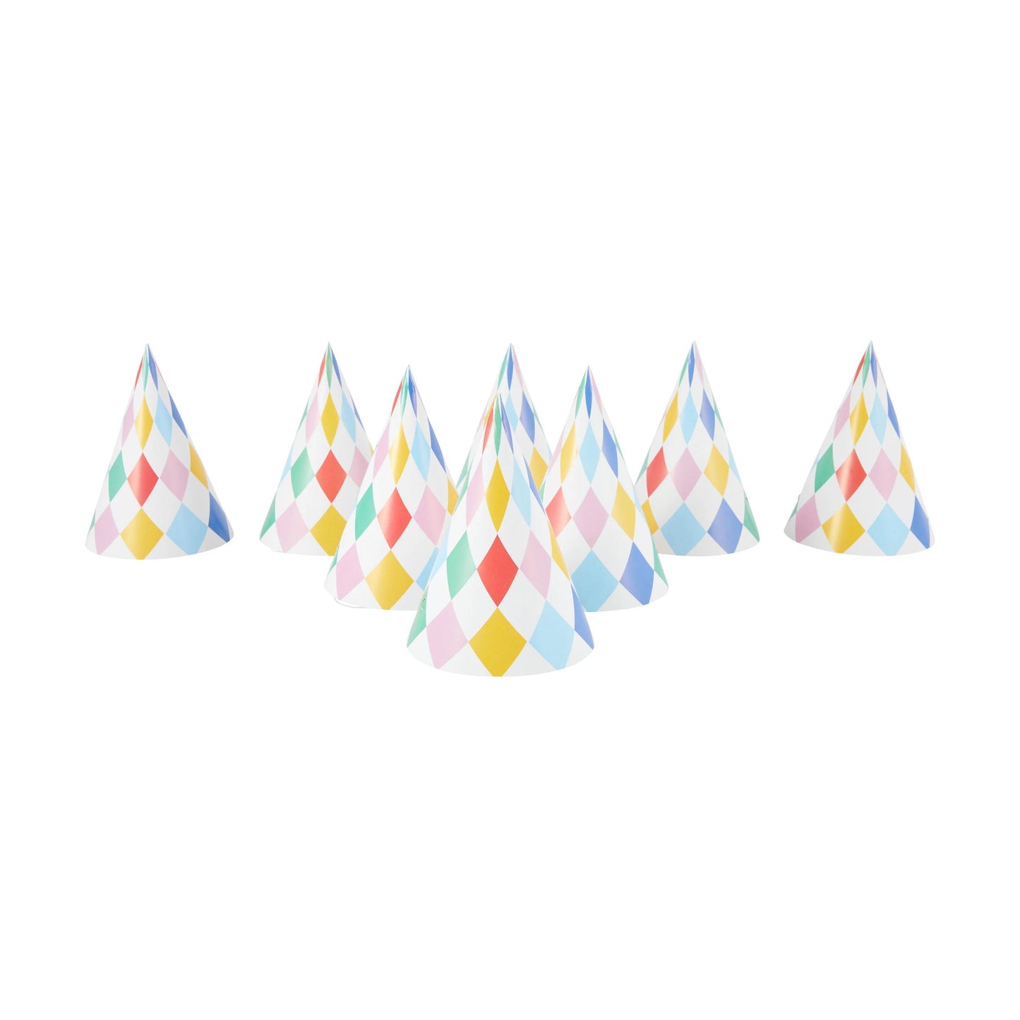 8 Piece Carnival Party Hats