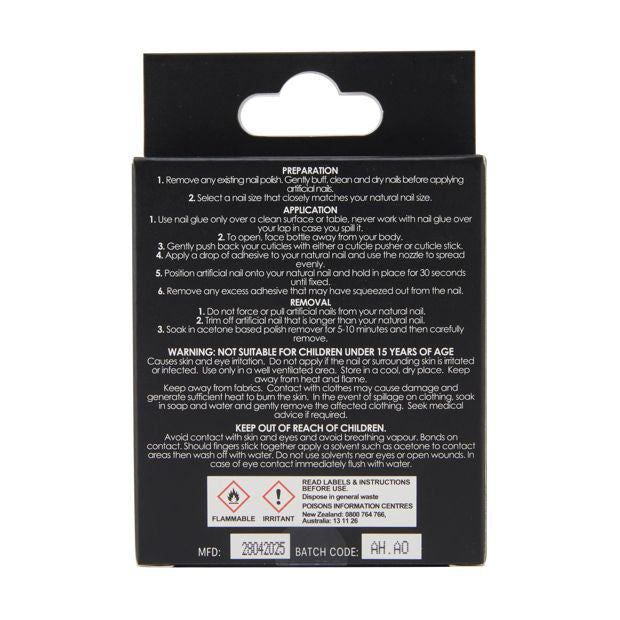 24 Pack Artificial Nails with Adhesive, Pointed Stiletto Shape, Cherry - OXX Cosmetics