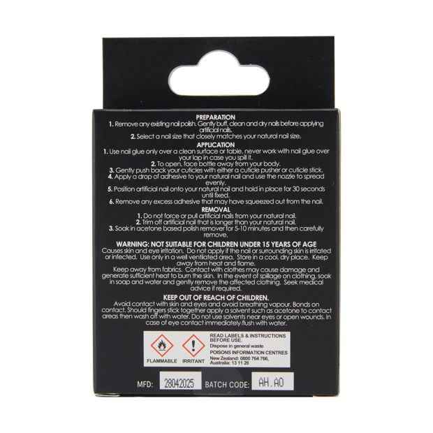 24 Pack Artificial Nails with Adhesive, Stiletto Shape, 3D Lime - OXX Cosmetics