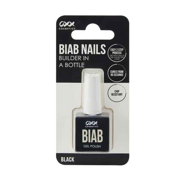 BIAB Gel Nail Polish Black - OXX Cosmetics
