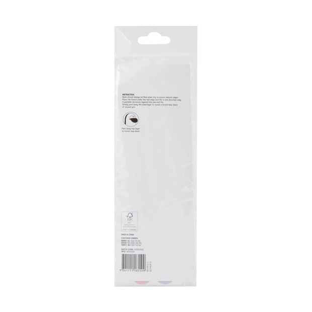 2 Pack Peel Away Nail File, Purple and Pink - OXX Cosmetics