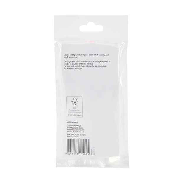 3 Pack Double Sided Powder Puff, Pink - OXX Cosmetics