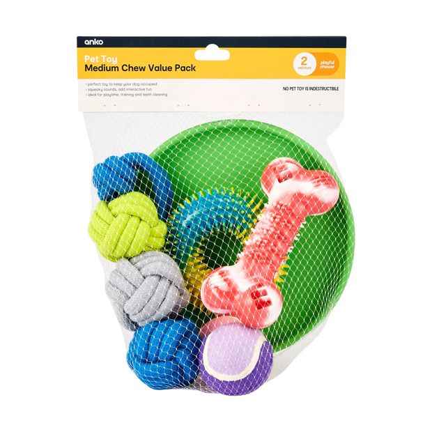 Pet Toy Medium Chew Value Pack - Anko