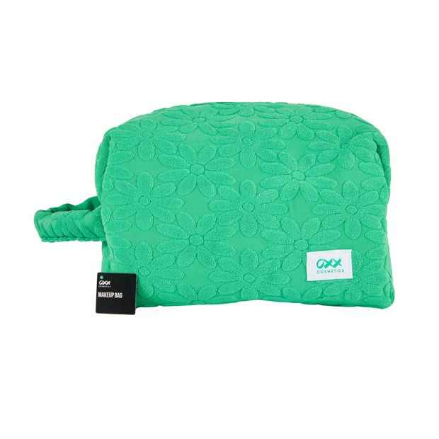 Makeup Bag, Large, Green - OXX Cosmetics