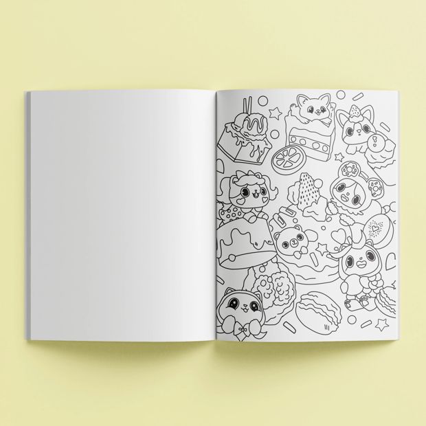 Kaleidoscope Colouring Poster Art: Kawaii - Book