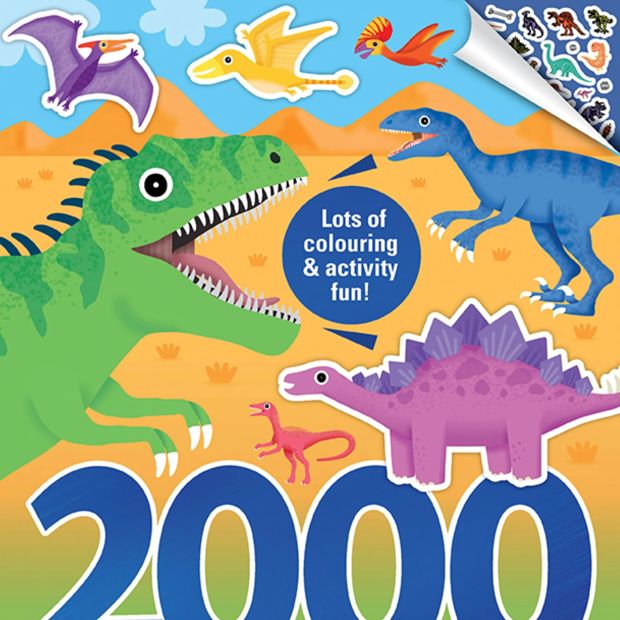 2000 Stickers: Dinosaurs - Book