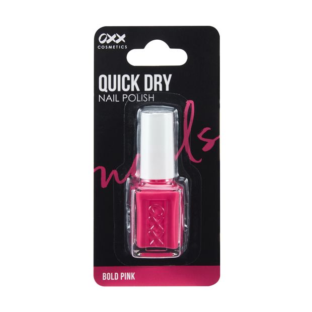 Quick Dry Nail Polish Bold Pink - OXX Cosmetics