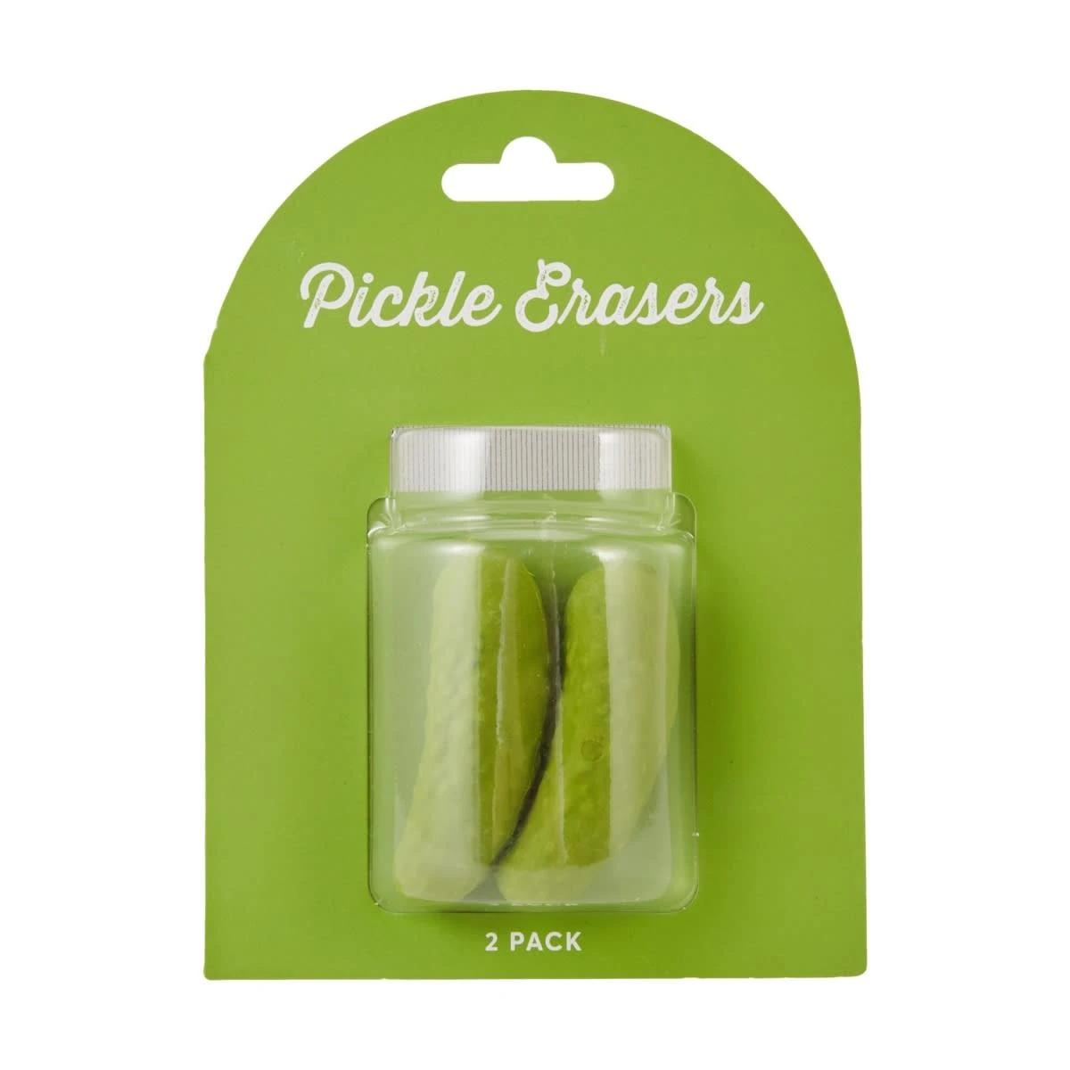 2 Pack Pickle Erasers