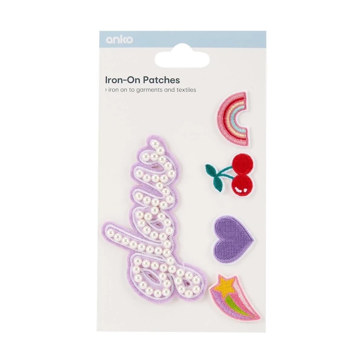 5 Piece Iron-On Patches