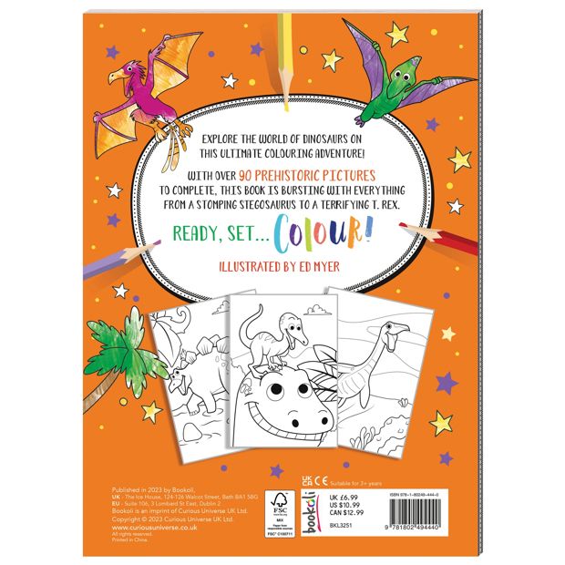 Mega Colouring Dinosaurs by Ed Myer - Book