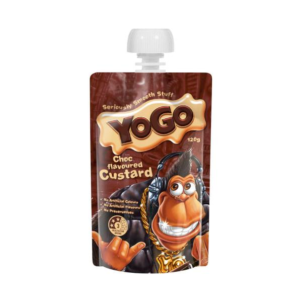 YOGO CHOCOLATE CUSTARD POUCH CHOC DESSERT SNACK