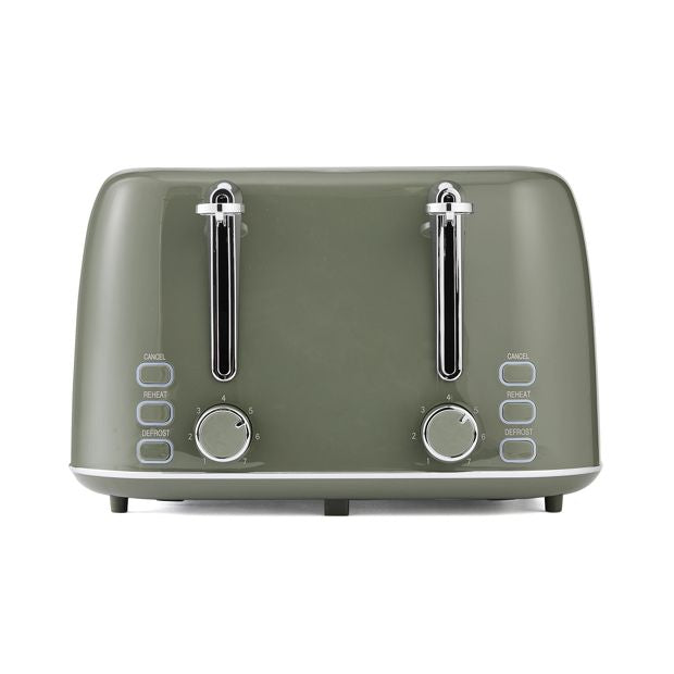 4 Slice Retro Toaster Green - Anko