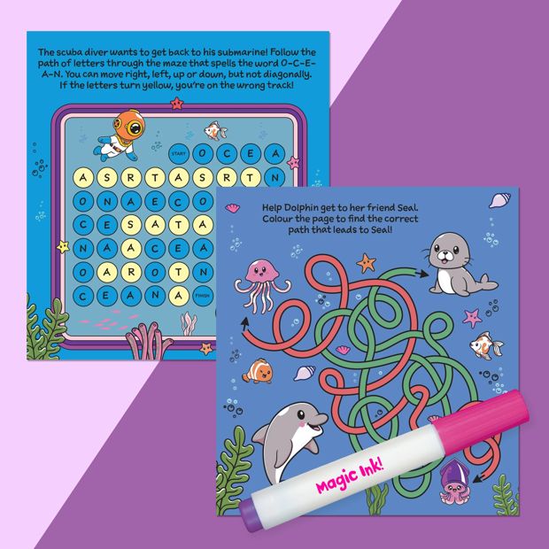 INKredibles Magic Reveal Ocean Adventure Mess Free Magic Ink Pictures! - Book