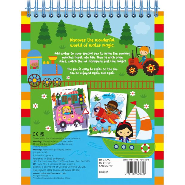 Mess Free Magic Painting: Vehicles - Book