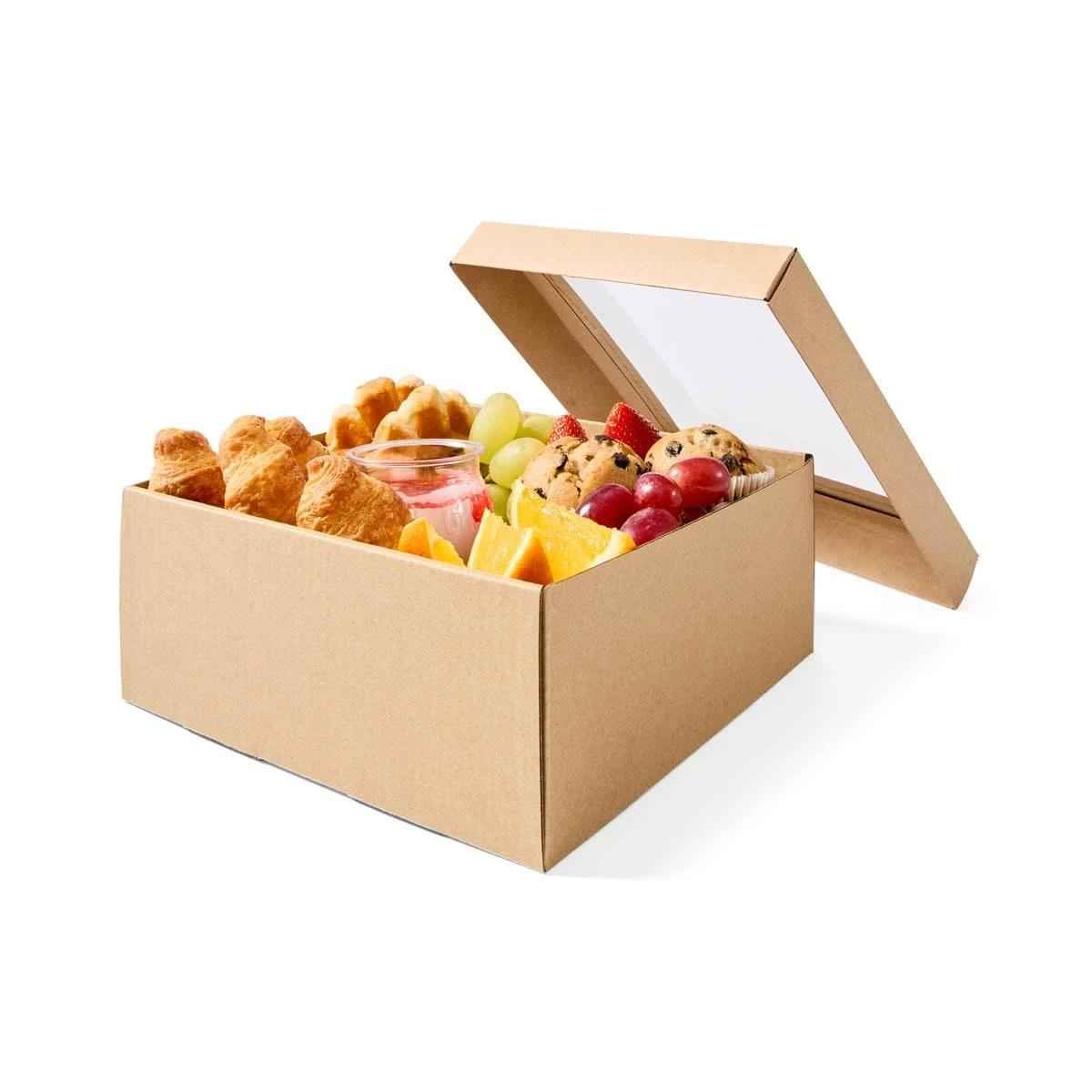 2 Pack Medium Square Grazing Boxes with Lids