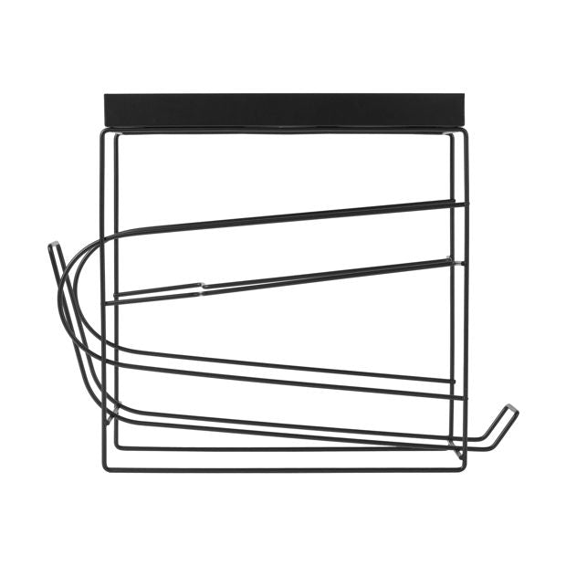 Toilet Roll Dispenser, Black - Anko