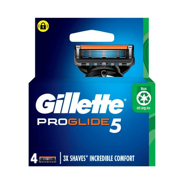 *GILLETTE PROGLIDE FLEXBALL RAZOR BLADES 4PK