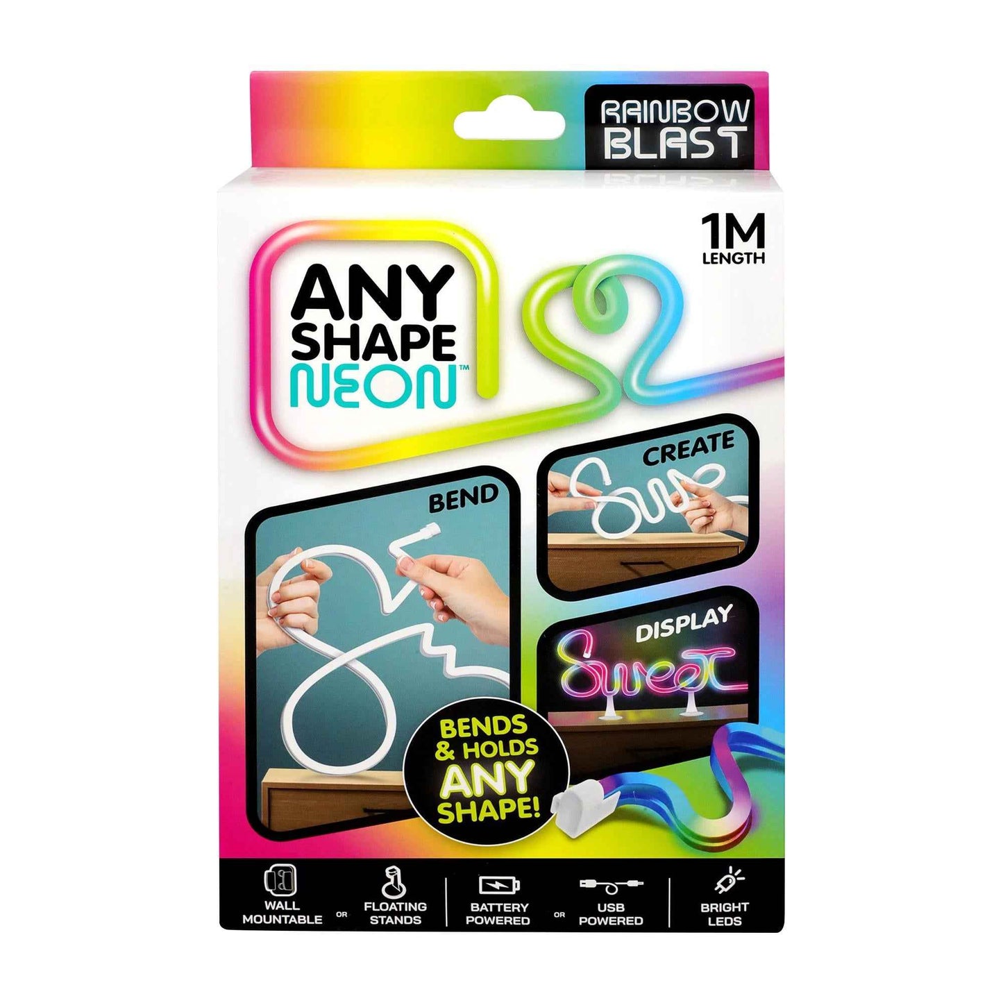 1m Any Shape Neon Rainbow Blast Light