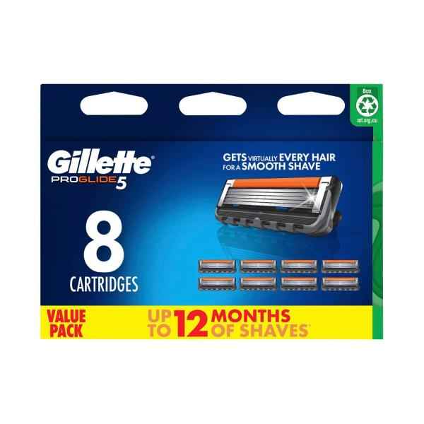 *GILLETTE FUSION PROGLIDE MANUAL RAZOR BLADES 8PK
