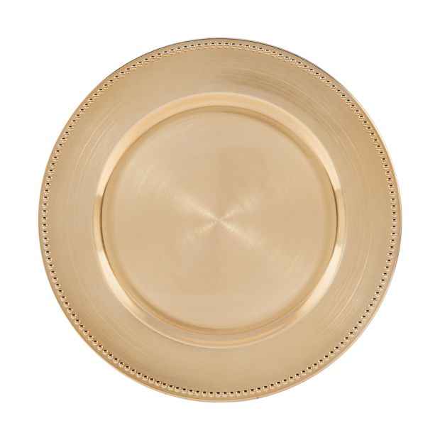 Gold Look Charger Plate - Anko