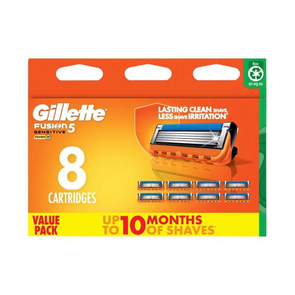 *GILLETTE FUSION POWER RAZOR BLADES 8PK