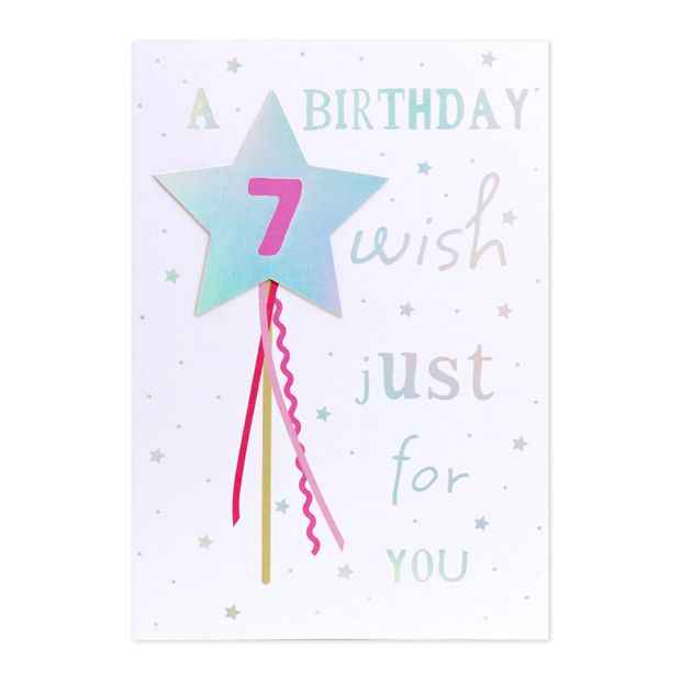 Connections from Hallmark 7th Birthday Card - A Birthday Wish Just for You