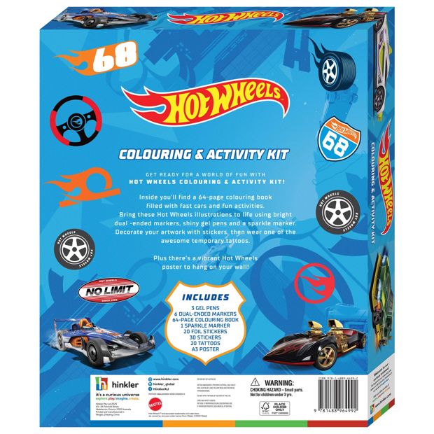 Kaleidoscope Hot Wheels Colouring and Activity Kit - Book
