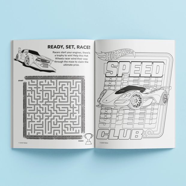 Kaleidoscope Hot Wheels Colouring and Activity Kit - Book