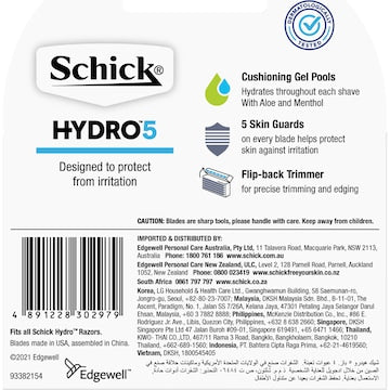Schick Hydro 5 Razor Refill 4 pack
