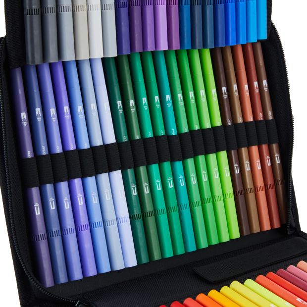 80 Pack Dual Tip Art Markers - Anko