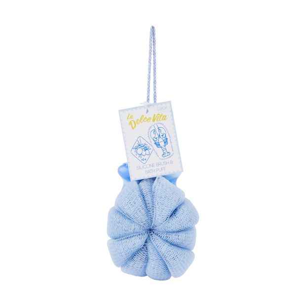 La Dolce Vita Silicone Brush and Bath Puff - OXX Bodycare