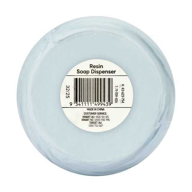 Resin Soap Dispenser, Blue - Anko