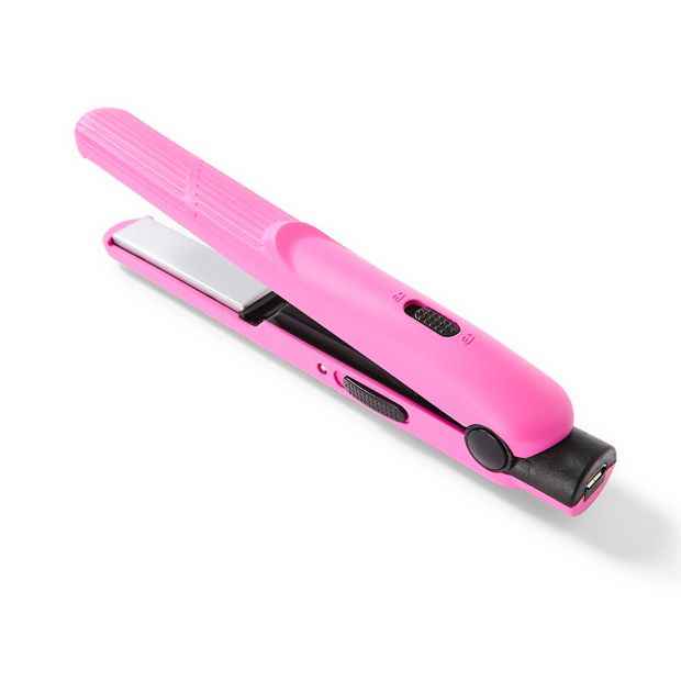 Compact USB Hair Straightener - Hot Pink