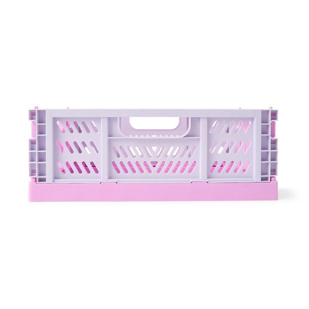 Anko 5L Collapsible Crate - Small, Pink