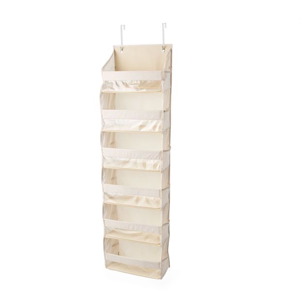 Anko Linen Look Over the Door Organiser- Beige