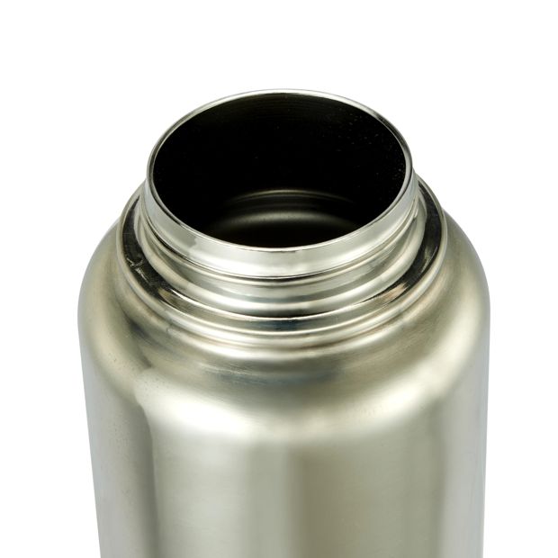 Anko 960ml Chrome Double Wall Insulated Cylinder Drink Bottle