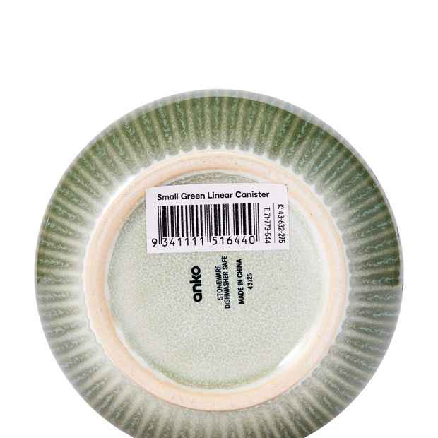 Small Green Linear Storage Canister