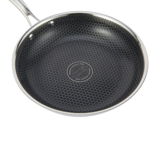 Anko 24cm Stainless Steel Tri-Ply Honeycomb Frypan