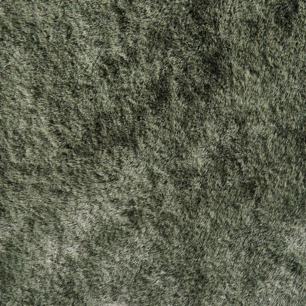 Anko Faux Fur Rug, Green - 110cm x 65cm