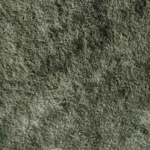Anko Faux Fur Rug, Green - 110cm x 65cm
