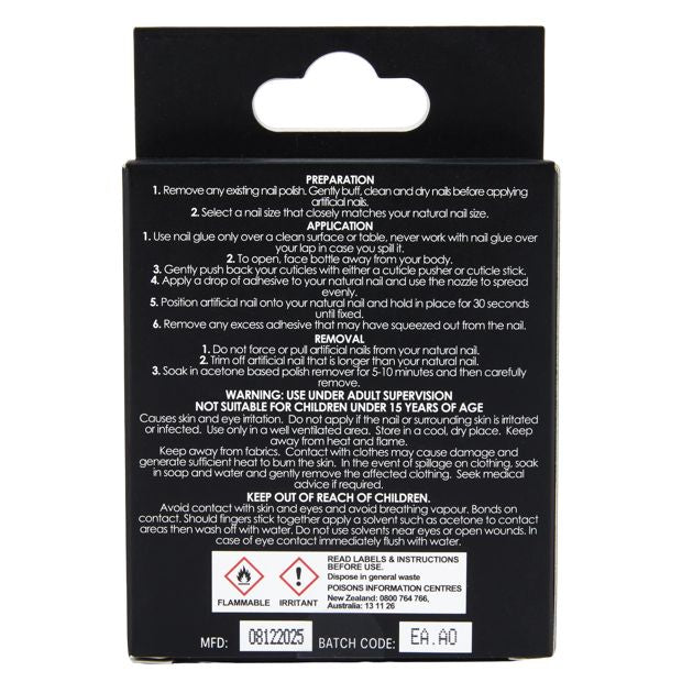 OXX Cosmetics 24 Pack Artificial Nails with Adhesive - Almond Shape - Leopard