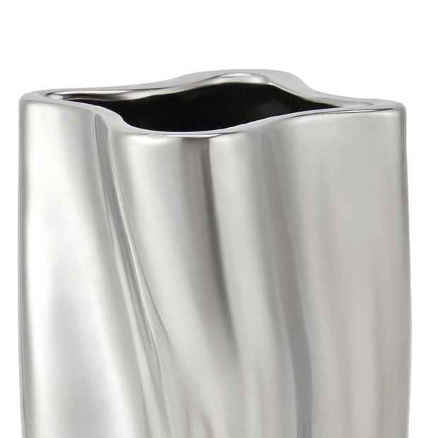 Anko Chrome Look Vase