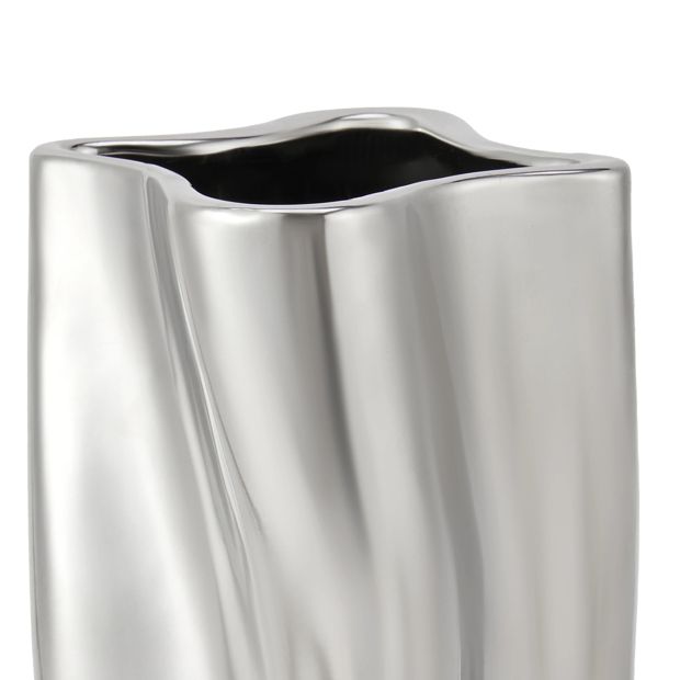 Anko Chrome Look Vase