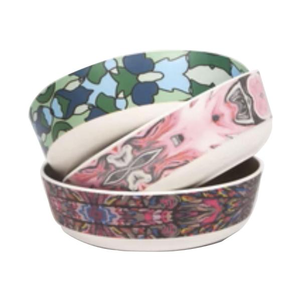 Arthouse Collection Printed Bamboo Cat Bowl