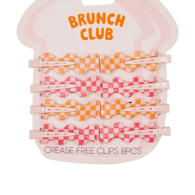 OXX Haircare 8 Piece Brunch Club Crease Free Clips