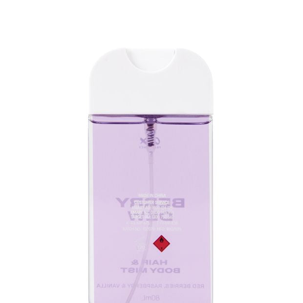 OXX Fragrance Berry Dew Hair and Body Mist 80ml - Red Berries, Raspberry and Vanilla Scented