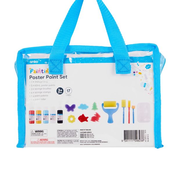 Anko 17 Piece Poster Paint Set