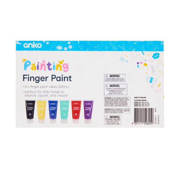 Anko 6 Pack Finger Paint
